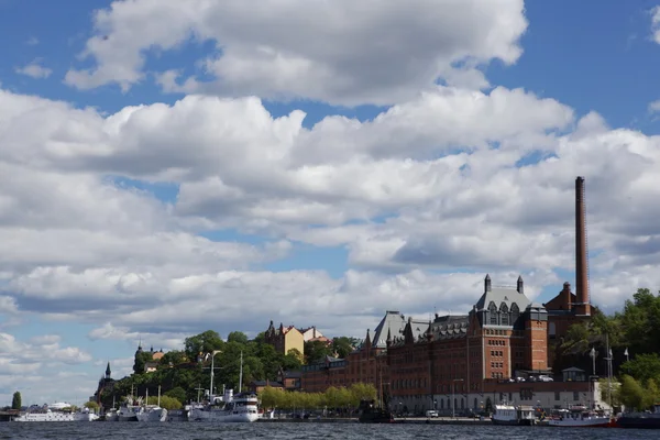 Вид с воздуха на Стокгольм, Швеция — стоковое фото