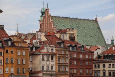 Varşova, Polonya eski şehir evleri.