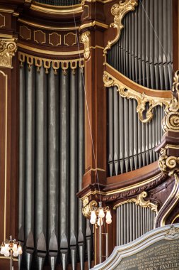 Hamburg, Almanya st. michaelis church organ.