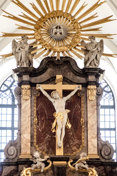St.Michael w kościele w Hamburgu — Zdjęcie stockowe