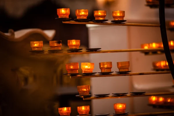 교회 촛불 — 스톡 사진