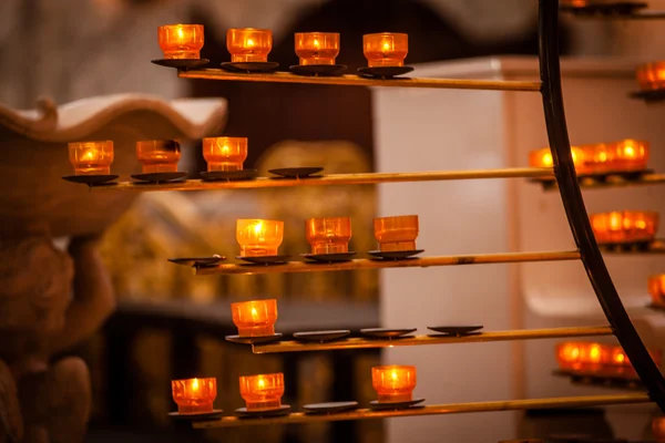 Candele della chiesa — Foto Stock