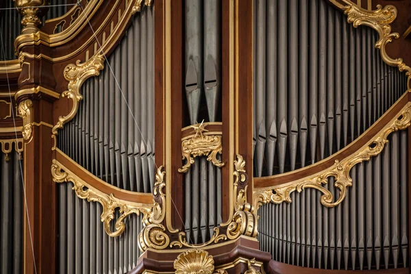 The organ in St. Michaelis church in Hamburg, Germany. — Stock Photo, Image