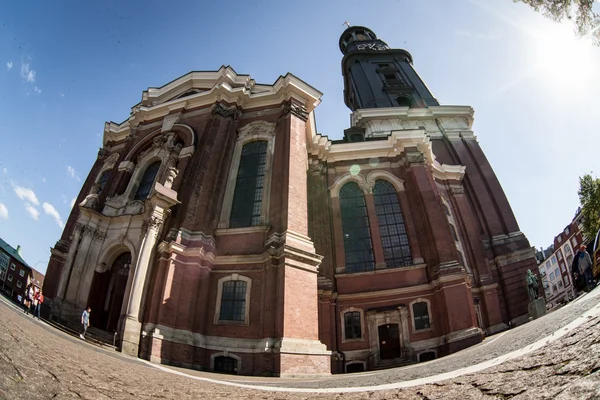 St. michael's church - hamburg viktiga landmärken — Stockfoto