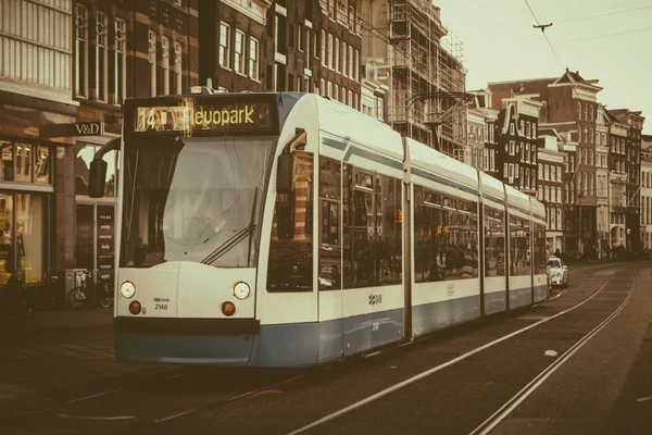 阿姆斯特丹电车 — 图库照片