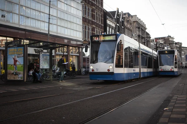 Amsterdam spårvagn — Stockfoto