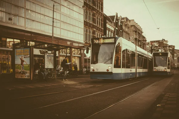 阿姆斯特丹电车 — 图库照片