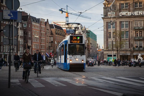 Amsterdam tramvay — Stok fotoğraf