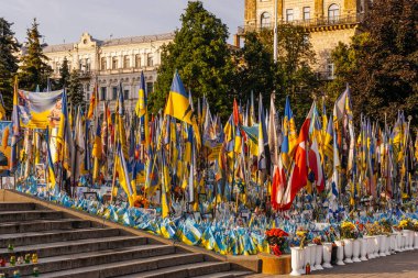 Kyiv, Ukrayna - 12 Haziran 2025: Bağımsızlık Meydanı 'ndaki (