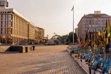 Kyiv, Ukrayna - 12 Haziran 2025: Bağımsızlık Meydanı 'ndaki (