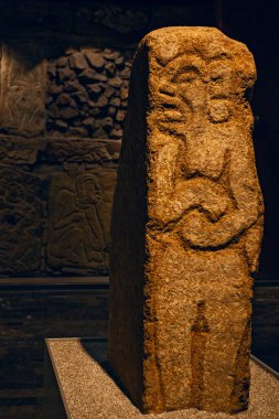 Mexico City, Meksika - 12 Mart 2022. Ulusal Antropoloji Müzesi, Meksika 'nın en büyük ve en çok ziyaret edilen müzesidir.