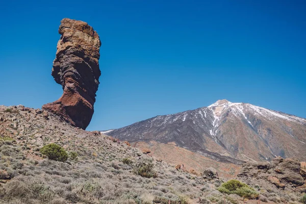 Teide Ulusal Parkı, Tenerife, Kanarya Adaları, İspanya 'da güzel volkanik kayalar ve çöl
