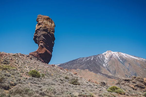 Teide Ulusal Parkı, Tenerife, Kanarya Adaları, İspanya 'da güzel volkanik kayalar ve çöl