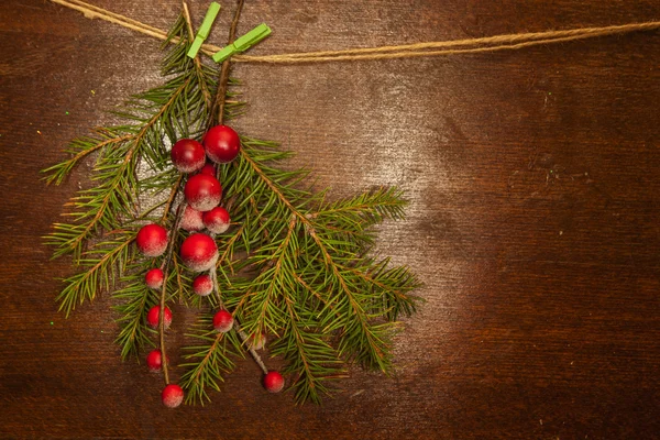 Pine branches with Christmas berries