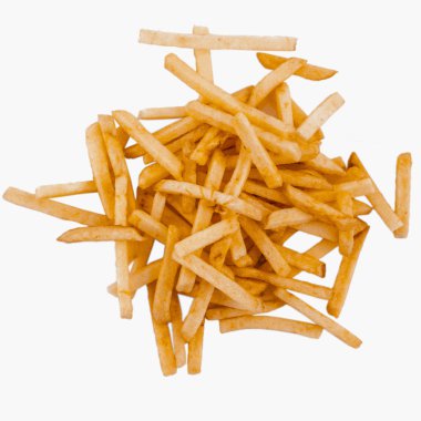 kızarmış patates cipsi izole