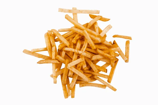 Fried potato chips isolated — Stock Photo, Image