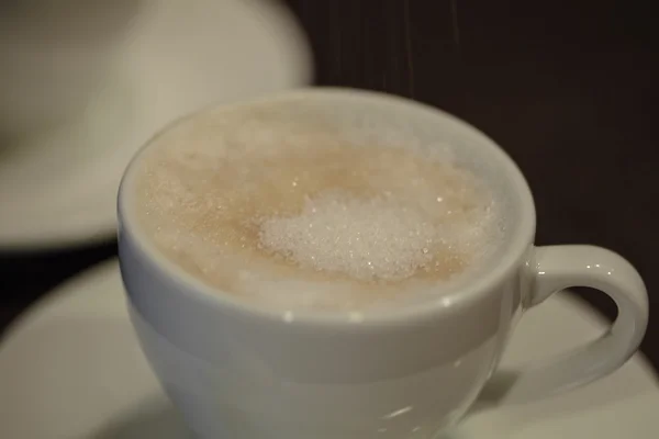 Una taza de café con leche — Foto de Stock