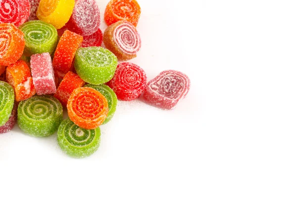 Lezzetli tatlı renkli şekerler yakın çekim — Stok fotoğraf