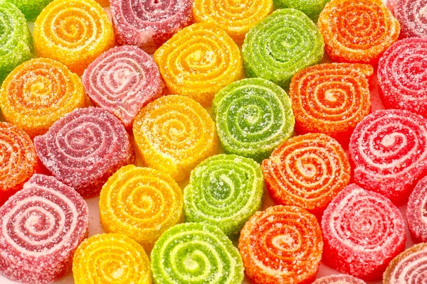 Close up of tasty sweet colorful candies — Stock Photo, Image