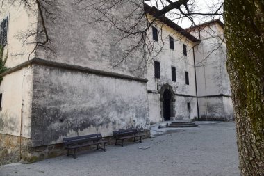 Slovenya 'da Nova Gorica yakınlarında Kromberk Kalesi Grad