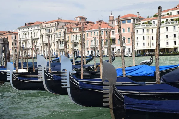 Venice Historical Buildings Canal Grande San Marco Square Walking Trough — Stock Photo, Image