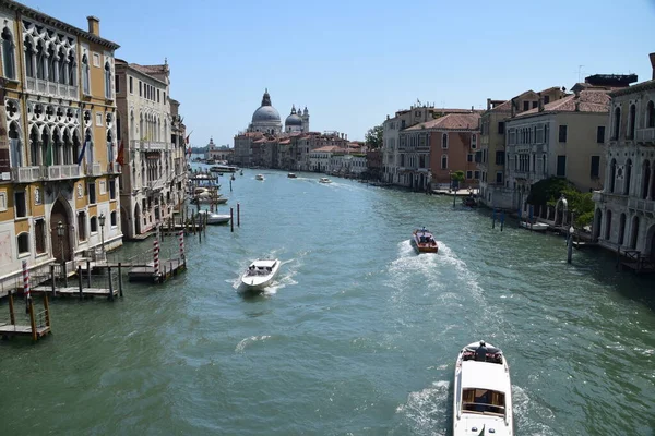 Venecia Edificios Históricos Canal Grande Plaza San Marco Paseo Por — Foto de Stock
