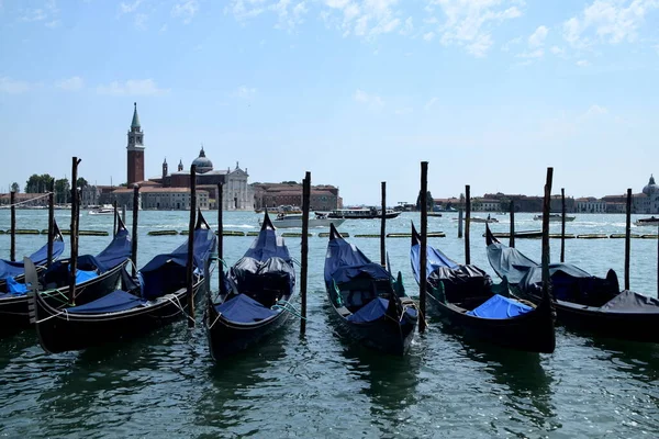 Venice Historical Buildings Canal Grande San Marco Square Walking Trough — Stock Photo, Image