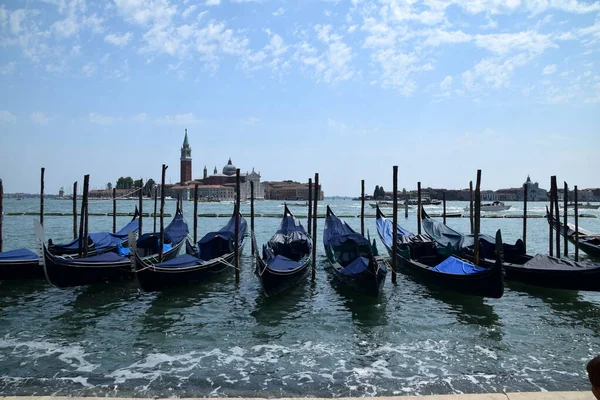 Venice Historical Buildings Canal Grande San Marco Square Walking Trough — Stock Photo, Image