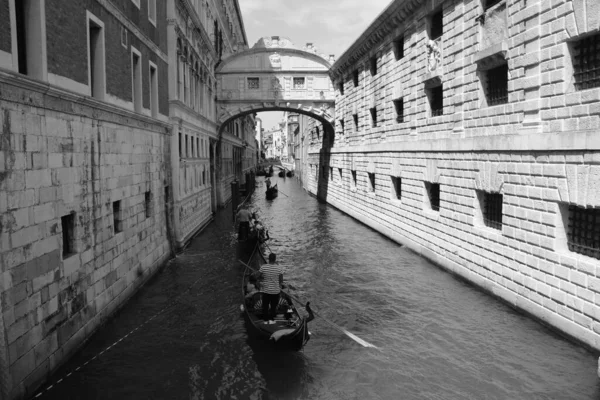 Βενετία Ιστορικά Κτίρια Διώρυγα Γκράντ Πλατεία Σαν Μάρκο Μια Γούρνα — Φωτογραφία Αρχείου