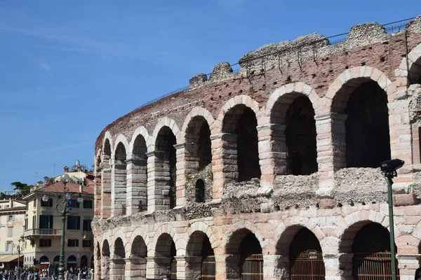 Historiska Och Antika Arena Verona — Stockfoto