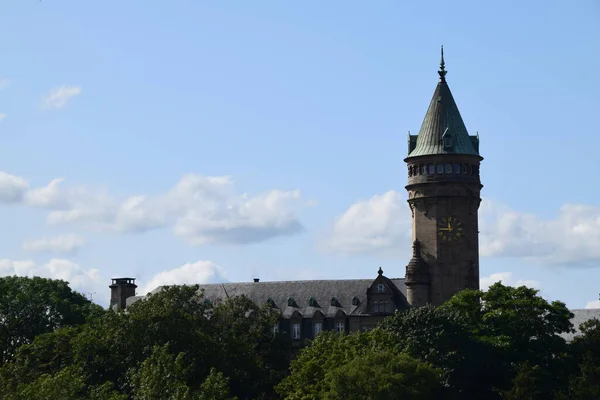 Cidade Luxemburgo Cantos Peculiares Edifícios Históricos — Fotografia de Stock