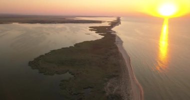 Karadeniz kıyısındaki Tuzly Estuary Ulusal Doğa Parkı, Ukrayna