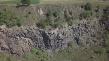 Novograd Volynsky, Ukrayna yakınlarındaki Sluch Nehri 'ndeki Kanyon