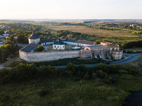 Aérienne Château Medzhybizh Des Fortres Les Forts Couronne Royaume Pologne — Photo