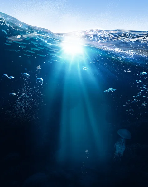 海の謎を背景 — ストック写真