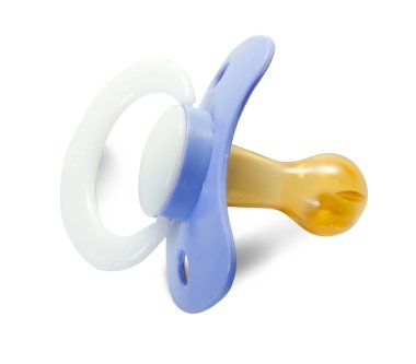 Emzik. Kırpma yolu ile beyaz arkaplan üzerinde izole