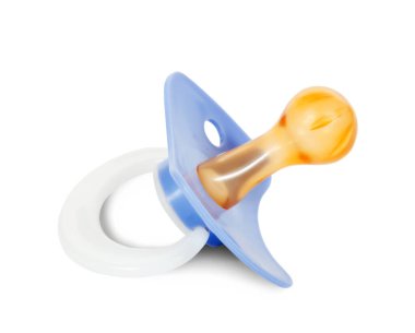 Emzik. Kırpma yolu ile beyaz arkaplan üzerinde izole