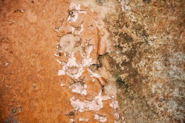 Grunge paslanmış metal doku, pas ve oksitlenmiş metal arka plan. Eski metal panel