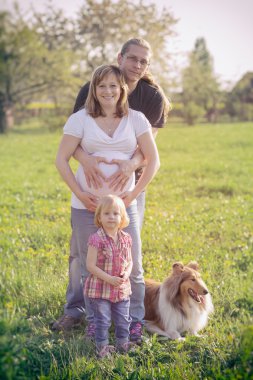 Daha önce doğum çocuk mutlu aile