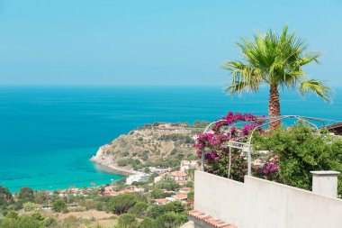 Capo Vaticano, Calabria, İtalya. Grotticelle beach