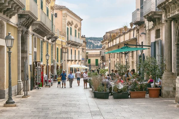 Das zentrum von ragusa, sizilien, italien — Stockfoto