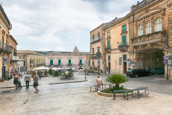 The center of Ragusa, Sicily, Italy — Stock Photo, Image