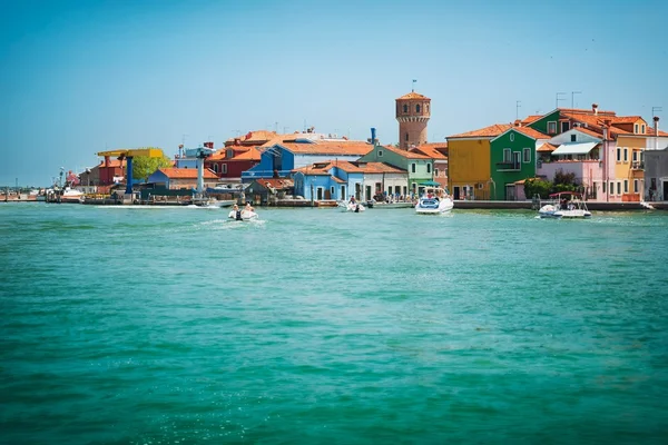 Pitoresk Burano Adası yakınlarında Venedik, — Stok fotoğraf