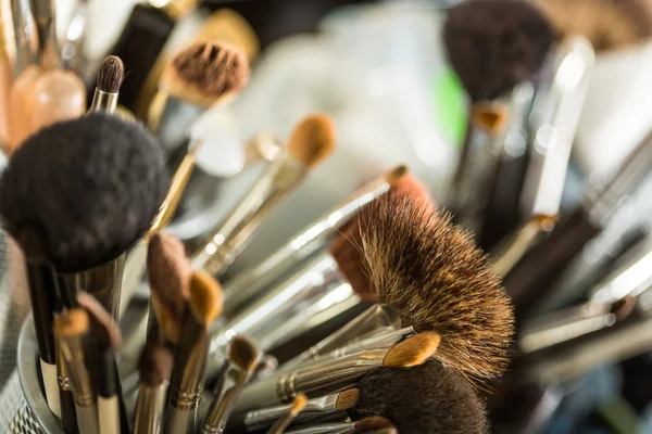 Cosmetic brushes for makeup — Stock Photo, Image