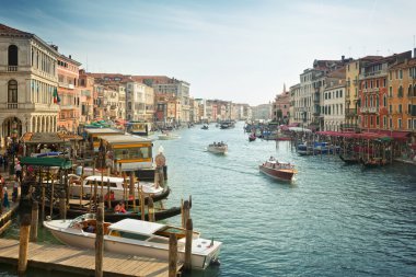 tipik görünümü canal grande canale Venedik, İtalya