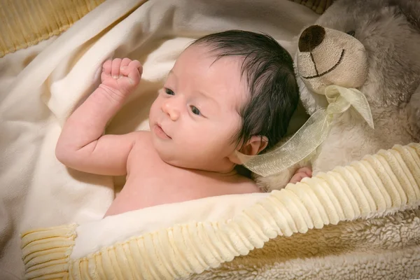 Красотка новорожденная - девочка — стоковое фото
