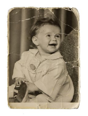 Otantik bir gülümseyen kız fotoğrafı