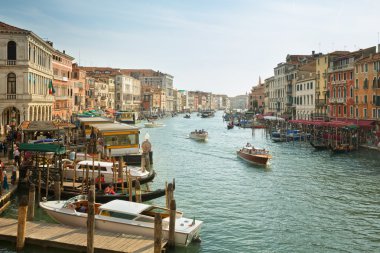 tipik görünümü canal grande canale Venedik, İtalya
