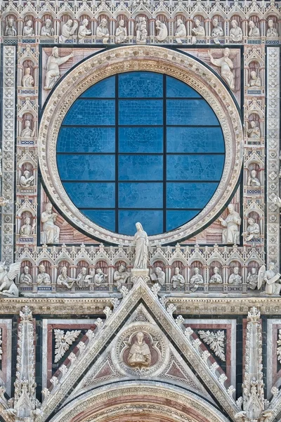 Window Cathedral Santa Maria in Siena, Tuscany, Italy — Stock Photo, Image