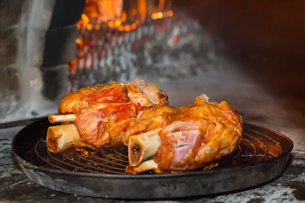 Roasted pork knuckle — Stock Photo, Image